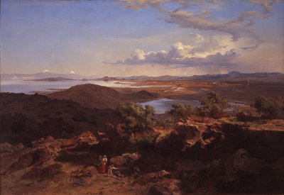 Valley of Mexico from the Hill of Santa Isabel by José Marí Velasco